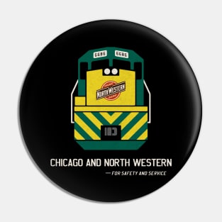 Chicago North Western Railroad Train Engine Pin