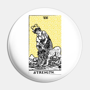 Modern Tarot Design - 8 Strength Pin