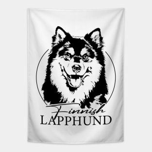 Funny Proud Finnish Lapphund dog portrait Tapestry