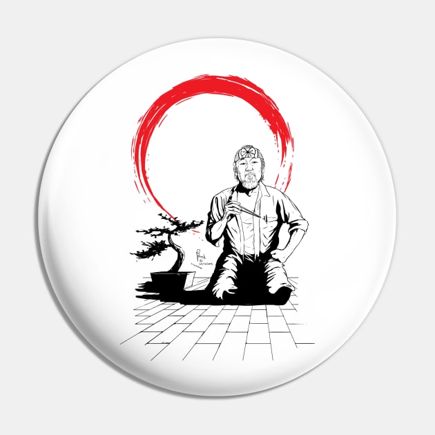 Karate Master Pin by Hellustrations