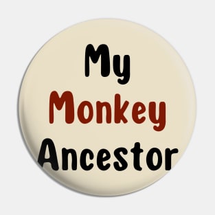 My Monkey Ancestor | A Playful and Informative Illustration of Primate Evolution Pin