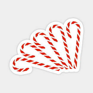 Christmas Candy Canes Left Magnet