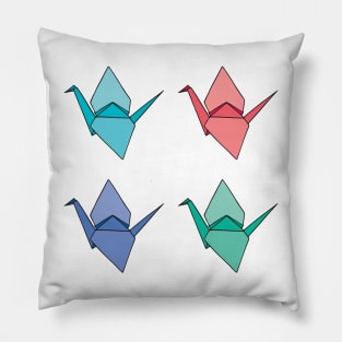 Origami Crane Pattern Set Pillow