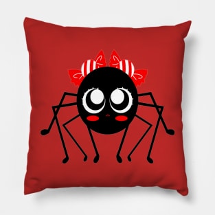 Spider Red Candy Pillow