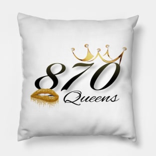 870 Queen Small Corner Logo Pillow