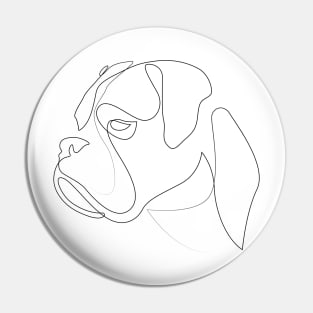 Boxer - one line drawing Pin