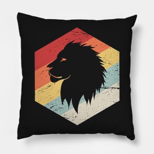 Retro 70s Lion Pillow