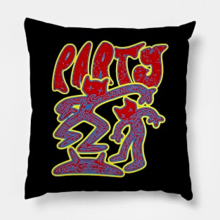 Party Rockin Pop Art Pillow