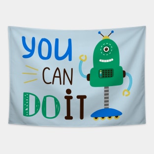 Robot You Can Do It Tapestry