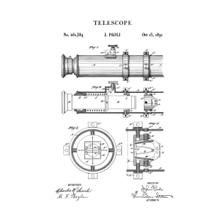 Vintage Nautical Telescope Patent 1891 T-Shirt