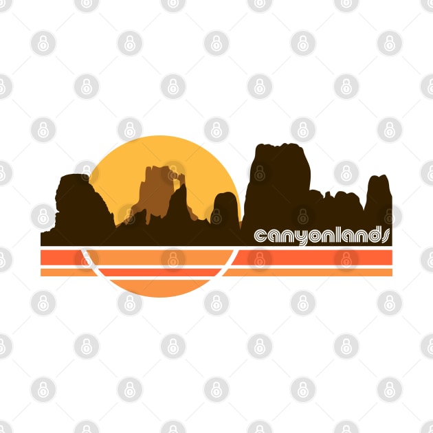 Canyonlands Retro 70s Tourist Souvenir National Park by darklordpug