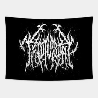 Taco Tuesday - Death Metal Logo Tapestry