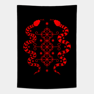 Damballah Wedo Veve loa symbol Tapestry