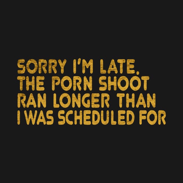 sorry i am late, the porn shoot by Sendumerindu