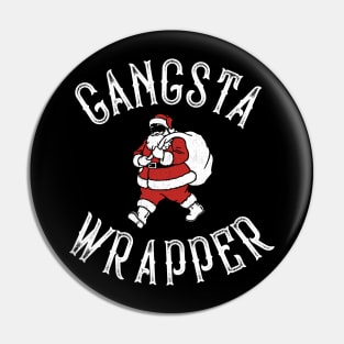 Gangsta Wrapper Christmas Santa Pin