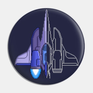 PIxel Art Proto Spaceship Pin