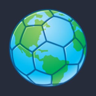 Planet Earth World Cup Soccer Ball T-Shirt