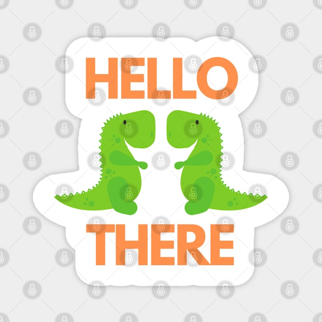 Hello There Baby Dinos Magnet by After Daylight Project