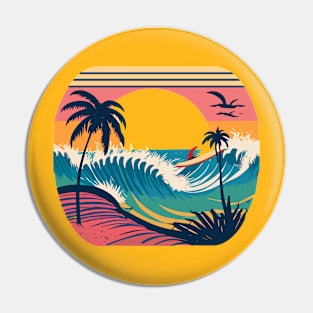 surf design Pin