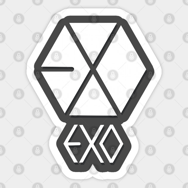 Exo Members Kpop Group Logo Design Exo Members Names Logo Sticker Teepublic