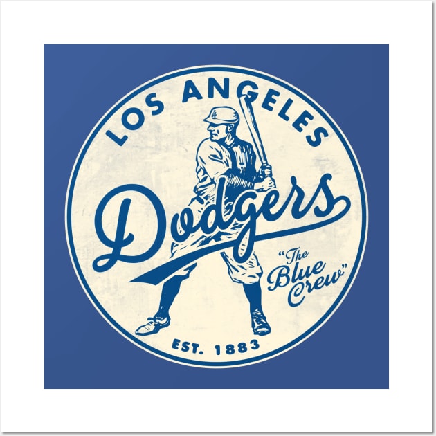 Los Angeles Dodgers - Vintage Ontario Baseball Art