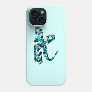 Paint Splash Letter K Phone Case