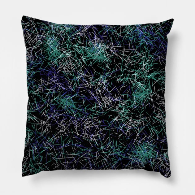 Colorful 345 by Kristalin Davis Pillow by Kristalin Davis