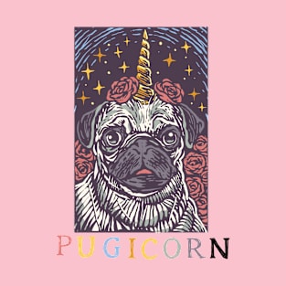 Pugicorn Pug Dog Unicorn T-Shirt