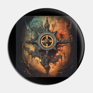 MTG | Faded Guild Wheel, gamer Pin