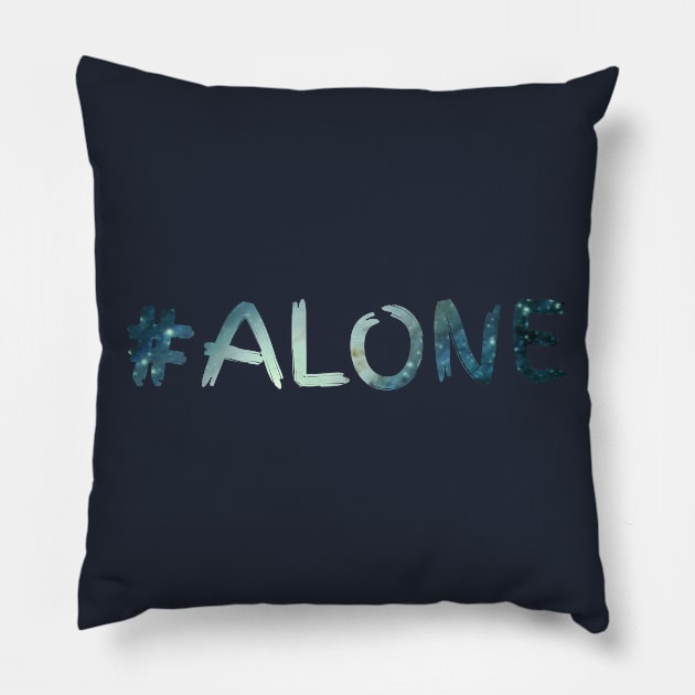 #alone lonely universe Pillow by FromBerlinGift