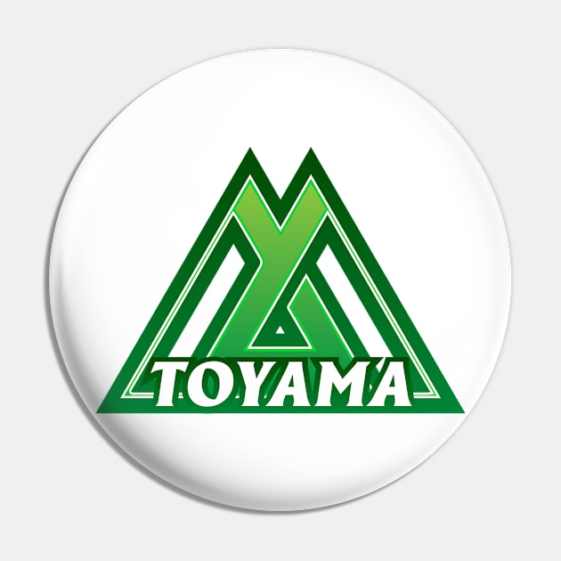 Toyama Prefecture Japanese Symbol Pin by PsychicCat