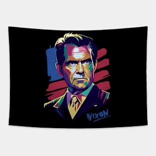 Richard Nixon Pop Art Tapestry