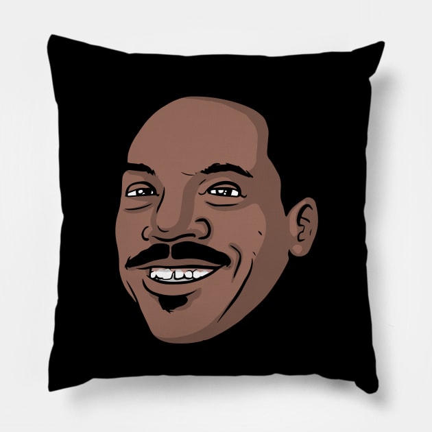 Baddest Eddie Murphy ('s Head) Pillow by Baddest Shirt Co.