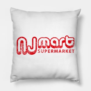 NJ Mart supermarket (aged look) Pillow