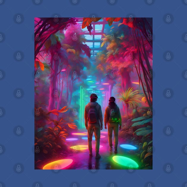 Out of this World - Virtual Reality Neon Jungle by Christine aka stine1