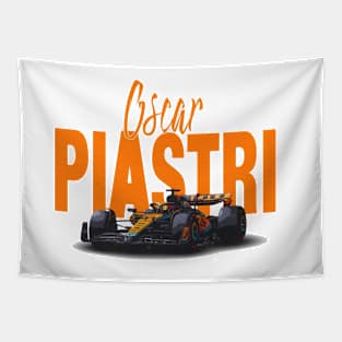 Oscar Piastri Racing Car Tapestry