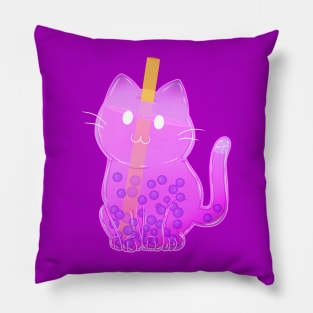 Lychee Boba Cat KitTea Pillow