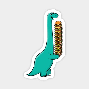 Dinosaur and Burger Magnet