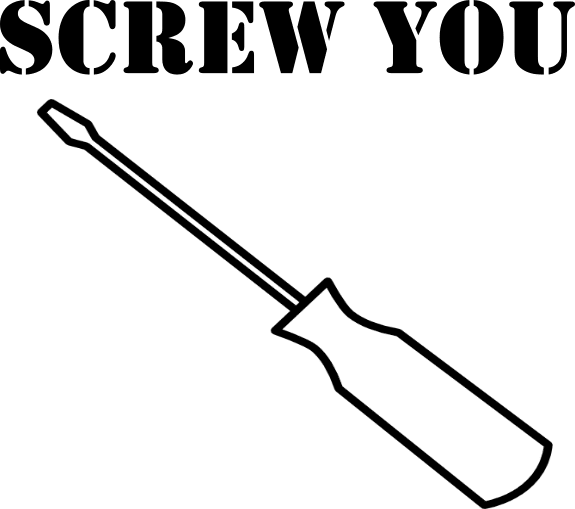 Screw You Kids T-Shirt by Merchvision
