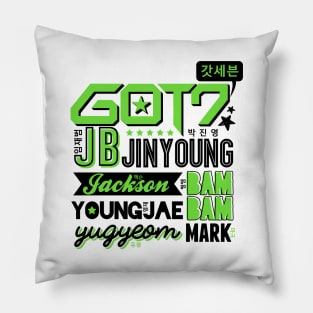 GOT7 Font Collage 2 Pillow