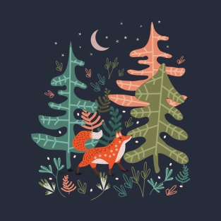 Evergreen Fox tale T-Shirt