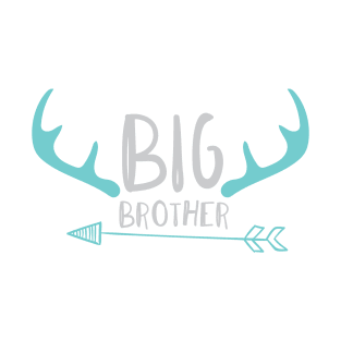 Big Brother, Older Brother, Deer Antlers, Arrow T-Shirt