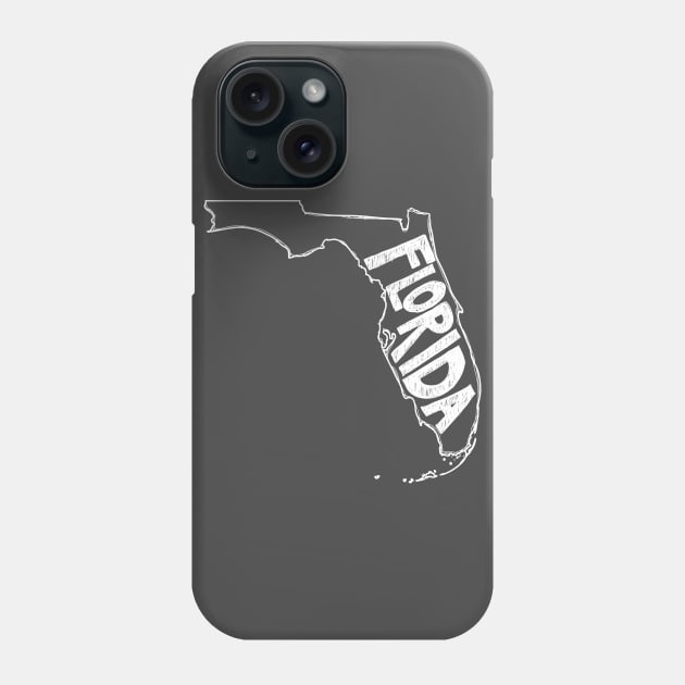 Florida (White Graphic) Phone Case by thefunkysoul