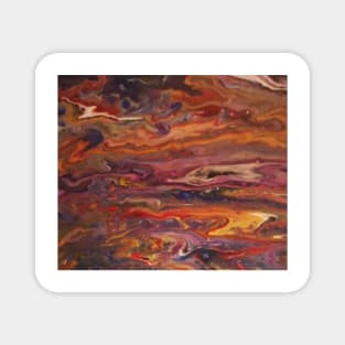 Jupiter Here Acrylic Abstract Art Magnet