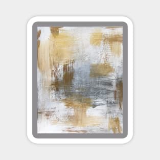 Gold And Grey Textures A1 Magnet