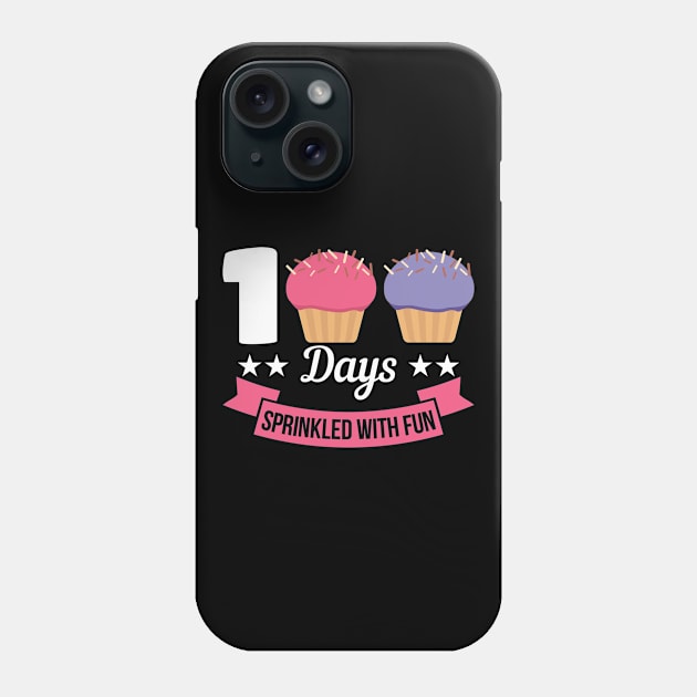 100 Days Sprinkled With Fun cup cake lover Phone Case by 2blackcherries