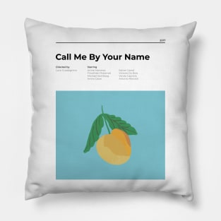 Call me by your name - Minimalist Movie Poster - Luca Guadagnino - Armie Hammer - Timothée Chalamet - Print Pillow