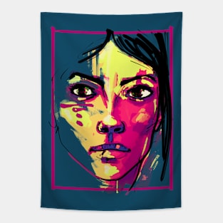 colorful portrait Tapestry