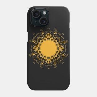 Bee on a sunflower Phone Case