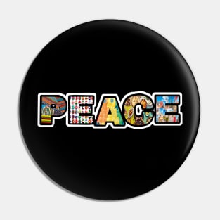 PEACE Sticker - Front Pin